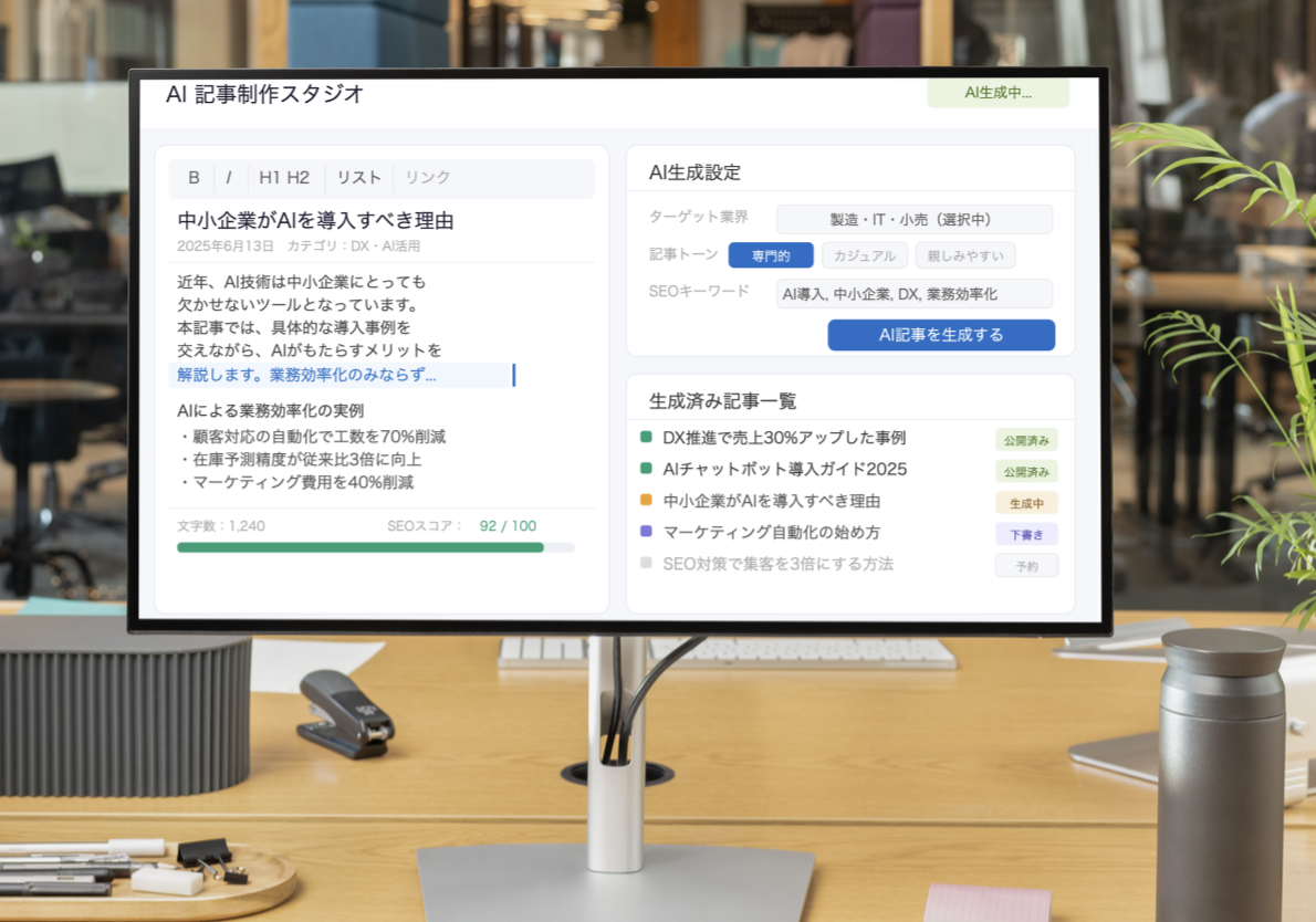 AI記事制作サービス