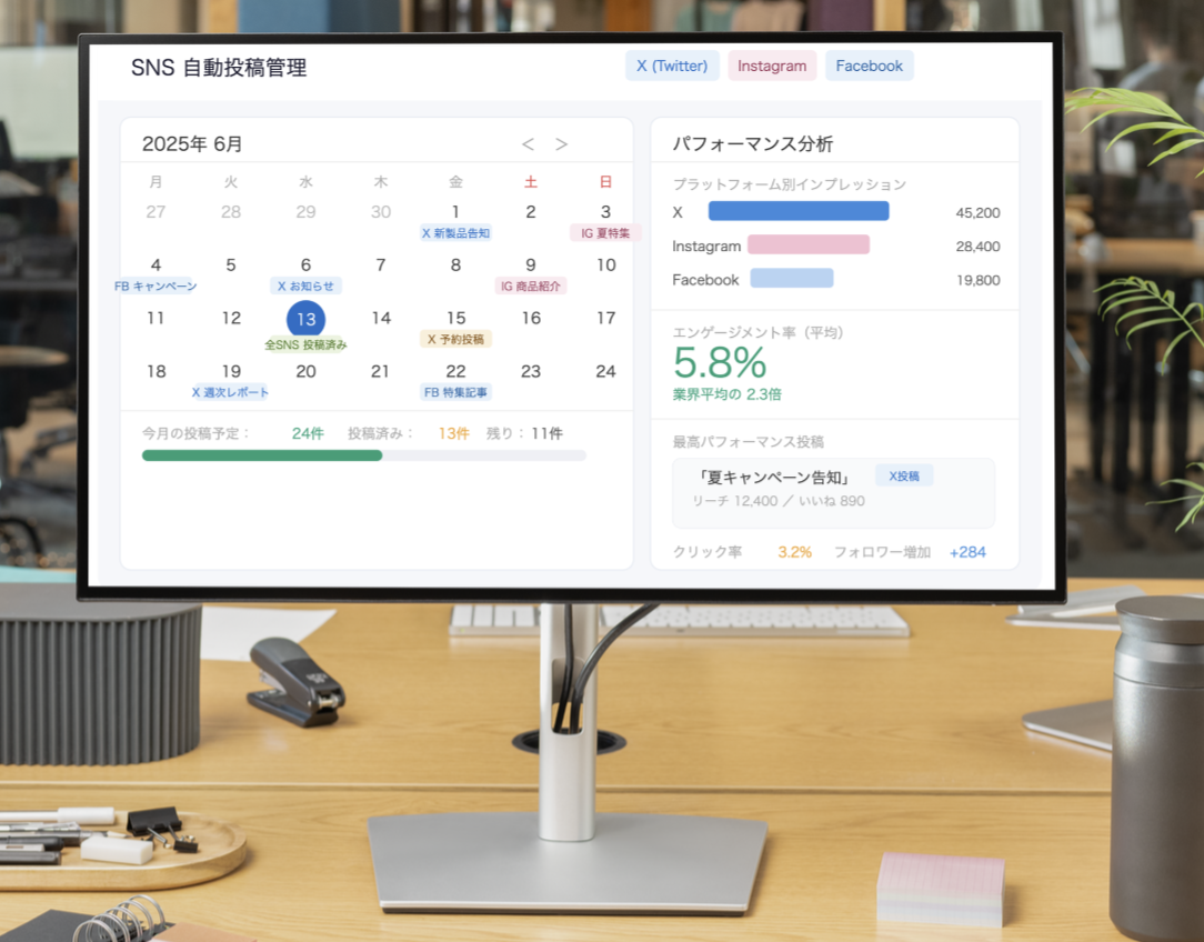 SNS自動投稿システム